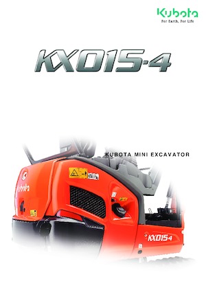 Minikotrók Kubota KX015-4