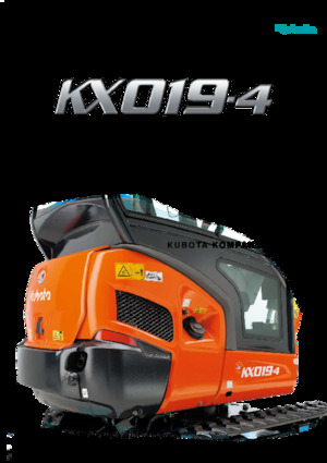 Minikotrók Kubota KX019-4 HGL