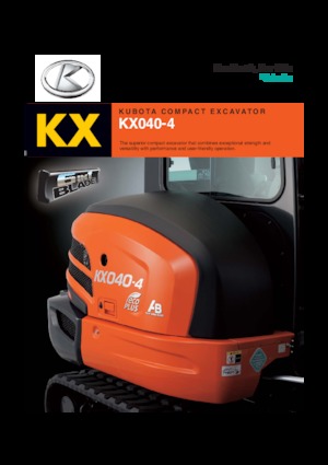 Minikotrók Kubota KX040-4