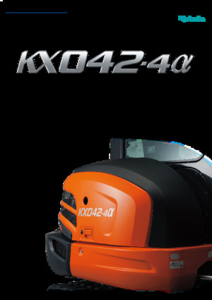 Minikotrók Kubota KX042-4a