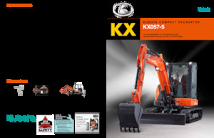 Minikotrók Kubota KX057-5