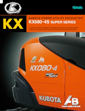 Lánctalpas kotrók Kubota KX080-4S