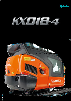 Minikotrók Kubota KX18-4