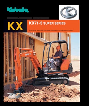 Minikotrók Kubota KX71-3S