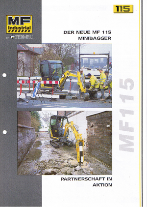 Minikotrók MF Industrial MF 115