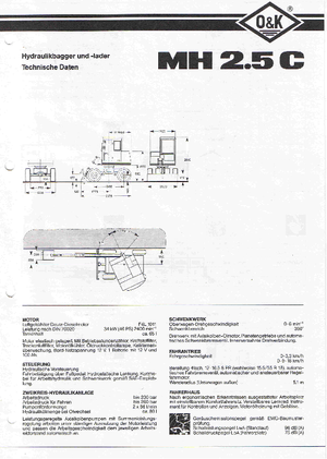 Gumikerekes kotrók O&K MH 2.5 C