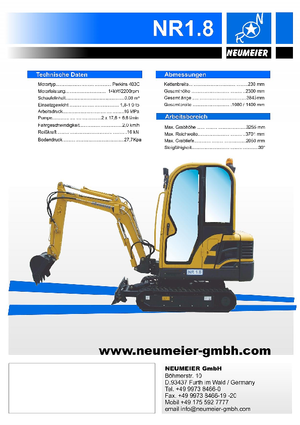 Minikotrók Neumeier NR 1.8