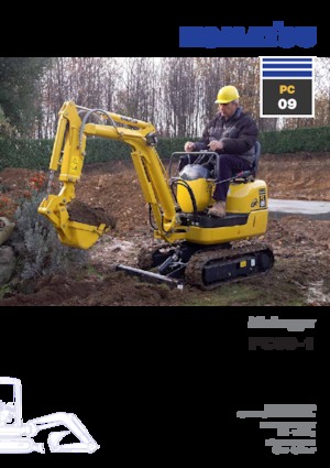 Minikotrók Komatsu PC09-1