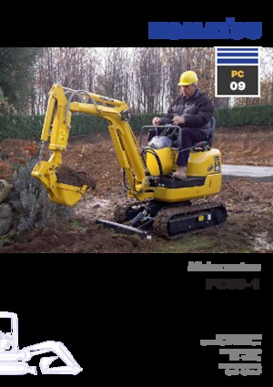 Minikotrók Komatsu PC09-1