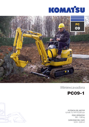 Minikotrók Komatsu PC09-1 STD