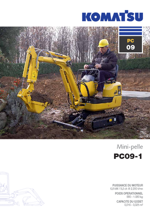 Minikotrók Komatsu PC09-1 STD