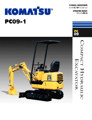 Minikotrók Komatsu PC09-1 STD