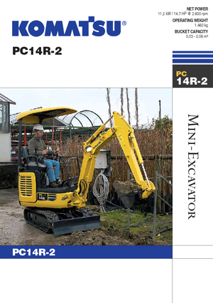 Minikotrók Komatsu PC14R-2