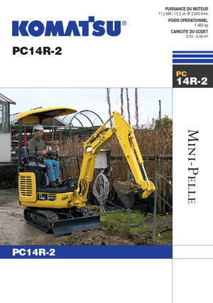 Minikotrók Komatsu PC14R-2
