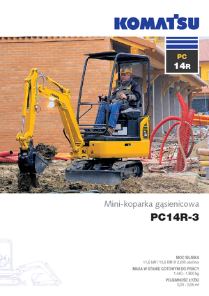 Minikotrók Komatsu PC14R-3HS 
