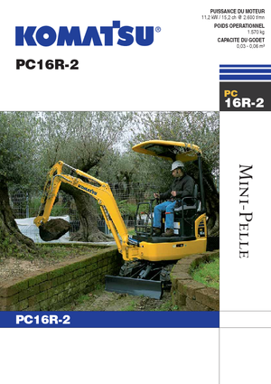 Minikotrók Komatsu PC16R-2