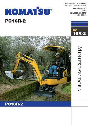 Minikotrók Komatsu PC16R-2
