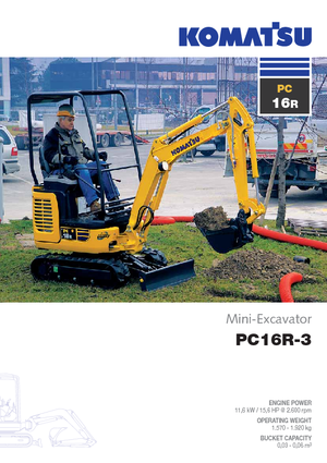 Minikotrók Komatsu PC16R-3HS