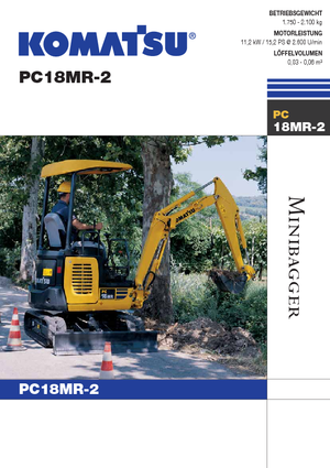 Minikotrók Komatsu PC18MR-2