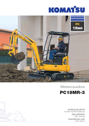 Minikotrók Komatsu PC18MR-3