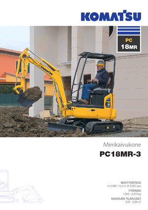 Minikotrók Komatsu PC18MR-3