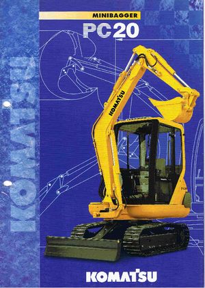 Minikotrók Komatsu PC20-7