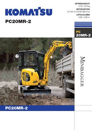 Minikotrók Komatsu PC20MR-2