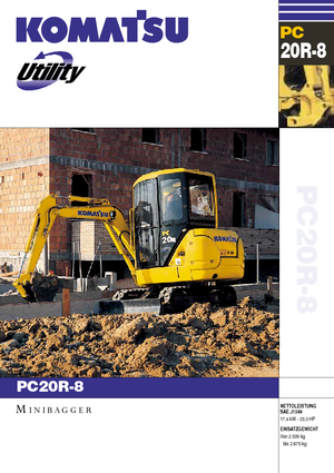 Minikotrók Komatsu PC20R-8