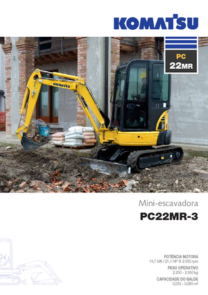 Minikotrók Komatsu PC22MR-3