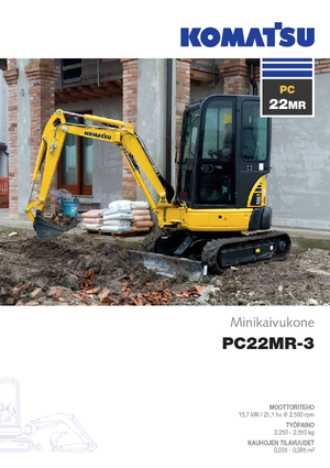 Minikotrók Komatsu PC22MR-3