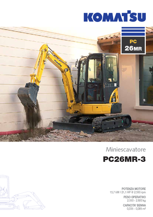 Minikotrók Komatsu PC26MR-3