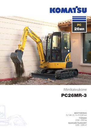 Minikotrók Komatsu PC26MR-3