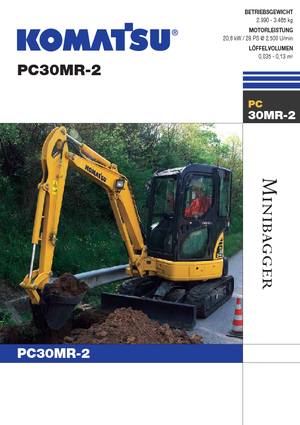 Minikotrók Komatsu PC30MR-2