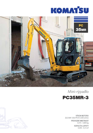 Minikotrók Komatsu PC35MR-3