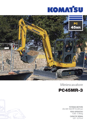 Minikotrók Komatsu PC45MR-3
