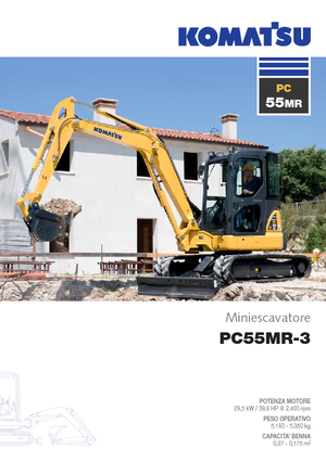 Minikotrók Komatsu PC55MR-3