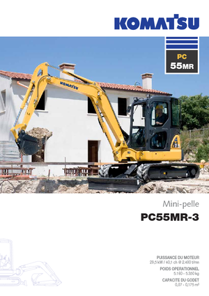 Minikotrók Komatsu PC55MR-3