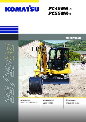 Minikotrók Komatsu PC55MR-5M