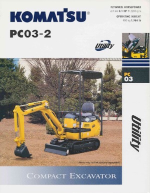 Minikotrók Komatsu PC03-2