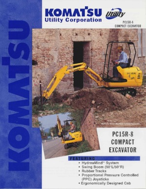 Minikotrók Komatsu PC15R8