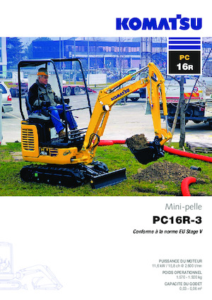 Minikotrók Komatsu PC16R-3HS