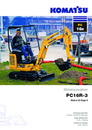 Minikotrók Komatsu PC16R-3HS