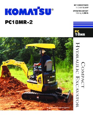 Minikotrók Komatsu PC18MR-2