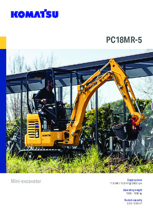 Minikotrók Komatsu PC18MR-5