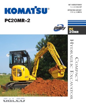 Minikotrók Komatsu PC20MR-2