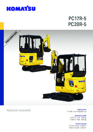 Minikotrók Komatsu PC20R-5