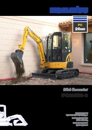 Minikotrók Komatsu PC26MR-3