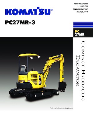 Minikotrók Komatsu PC27MR-3