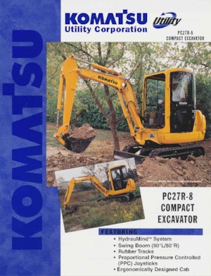 Minikotrók Komatsu PC27R-8