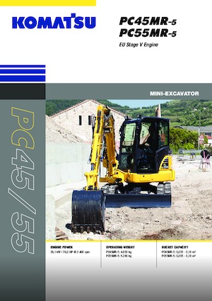 Minikotrók Komatsu PC55MR-5E0